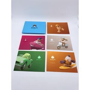 Jellycat Purrks Heroes Postcard Pack Authentic NWT No Dust Bag